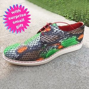 Leather SNEAKERS shoes - unisex - BRAND NEW